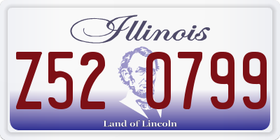 IL license plate Z520799