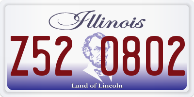 IL license plate Z520802