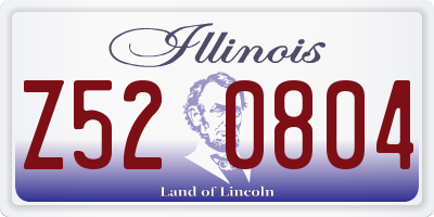 IL license plate Z520804
