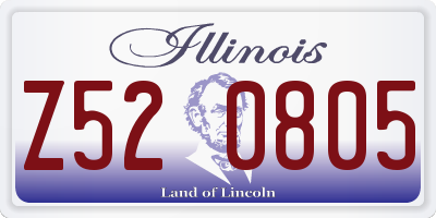 IL license plate Z520805