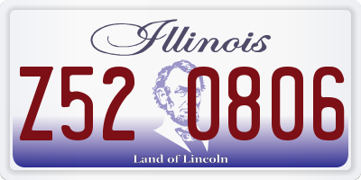 IL license plate Z520806