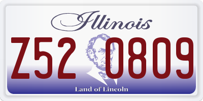 IL license plate Z520809