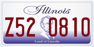 IL license plate Z520810