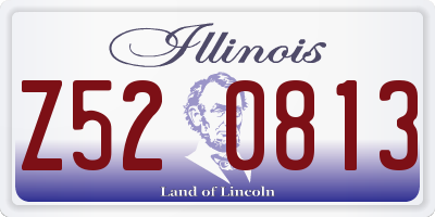 IL license plate Z520813