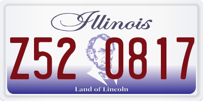 IL license plate Z520817