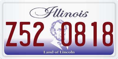 IL license plate Z520818