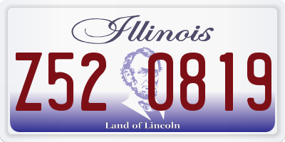IL license plate Z520819