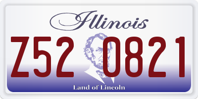 IL license plate Z520821