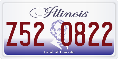 IL license plate Z520822
