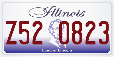 IL license plate Z520823