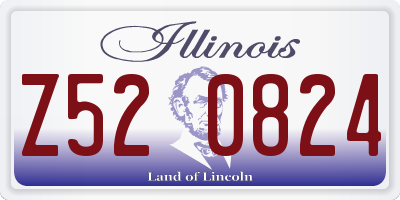 IL license plate Z520824