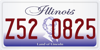 IL license plate Z520825