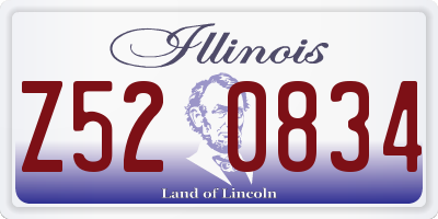 IL license plate Z520834