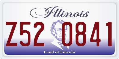IL license plate Z520841