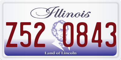 IL license plate Z520843