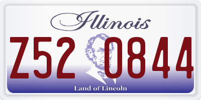 IL license plate Z520844