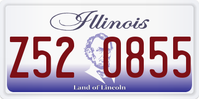IL license plate Z520855