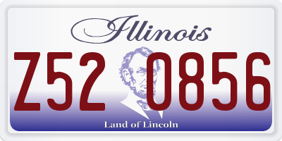 IL license plate Z520856