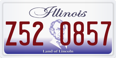 IL license plate Z520857