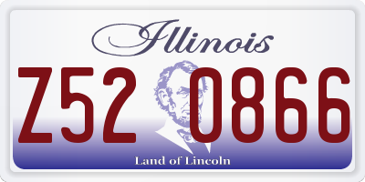 IL license plate Z520866