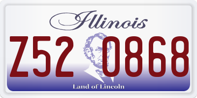 IL license plate Z520868