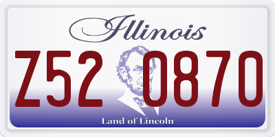 IL license plate Z520870