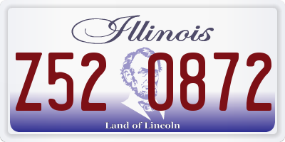 IL license plate Z520872