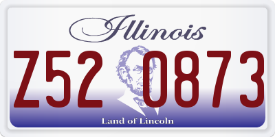 IL license plate Z520873