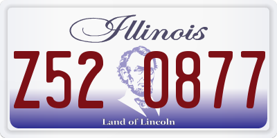 IL license plate Z520877