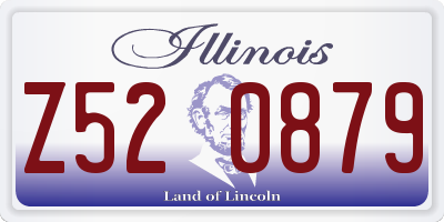 IL license plate Z520879