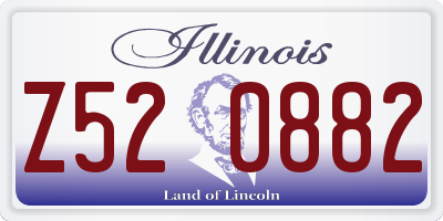 IL license plate Z520882