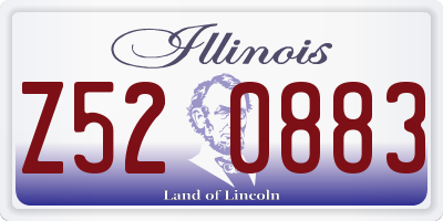 IL license plate Z520883