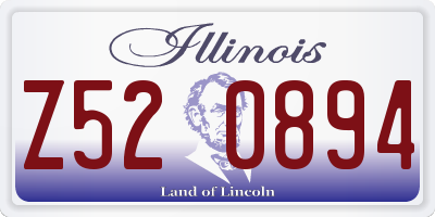 IL license plate Z520894
