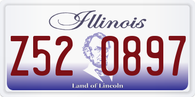 IL license plate Z520897