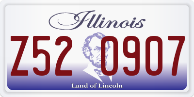 IL license plate Z520907