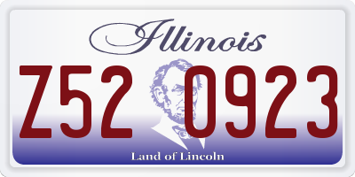 IL license plate Z520923