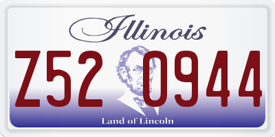 IL license plate Z520944