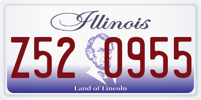 IL license plate Z520955