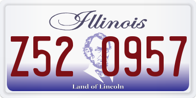 IL license plate Z520957