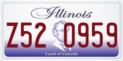 IL license plate Z520959