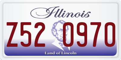 IL license plate Z520970