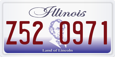 IL license plate Z520971