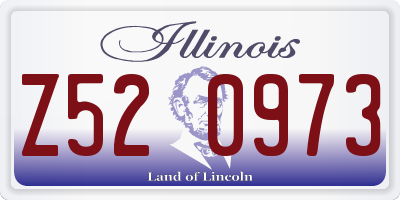 IL license plate Z520973