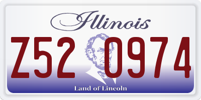 IL license plate Z520974