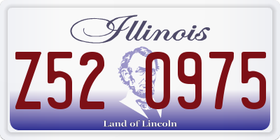 IL license plate Z520975
