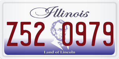 IL license plate Z520979