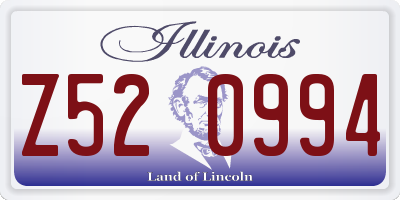 IL license plate Z520994