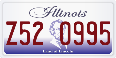 IL license plate Z520995