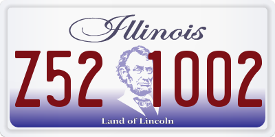 IL license plate Z521002