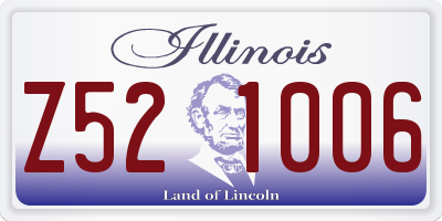 IL license plate Z521006